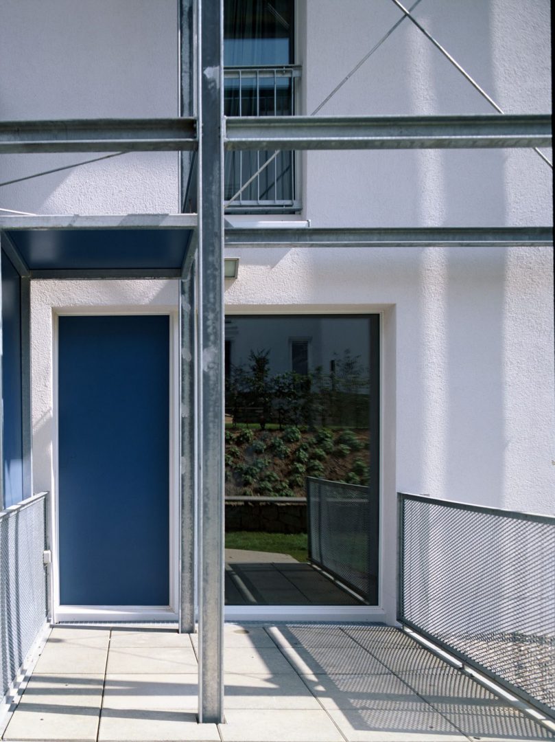 Terrasse blau