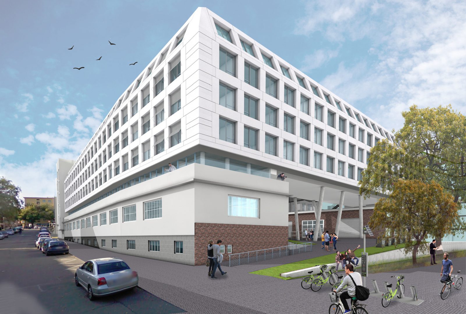 Fassade zur Warburgzeile